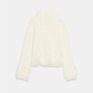 NWT Zara fringe knit jumper